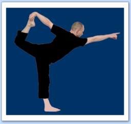 yoga posture roi de la danse