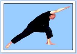 yoga posture seance cours triangle